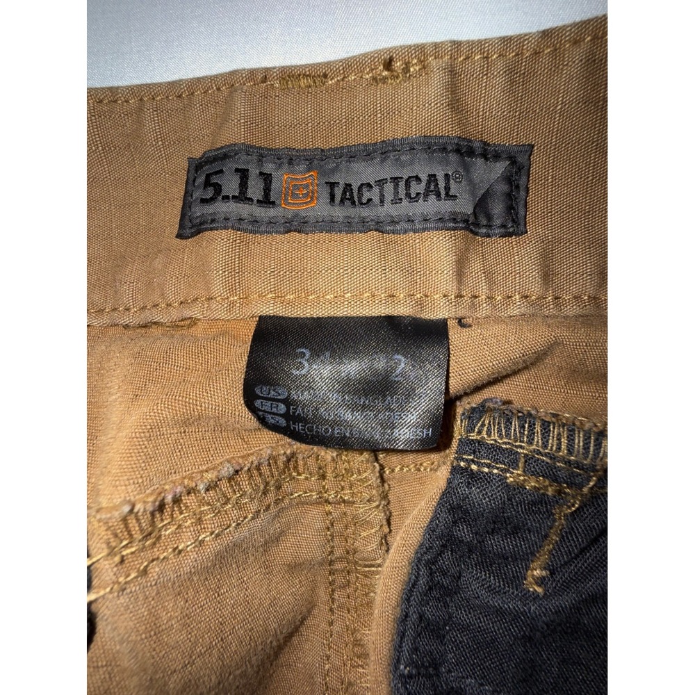 5.11 Tactical‎ Stryke Khaki Tan Ripstop Cargo Pants Mens 34x32 TLBLIN-4389-1 - Picture 3 of 8